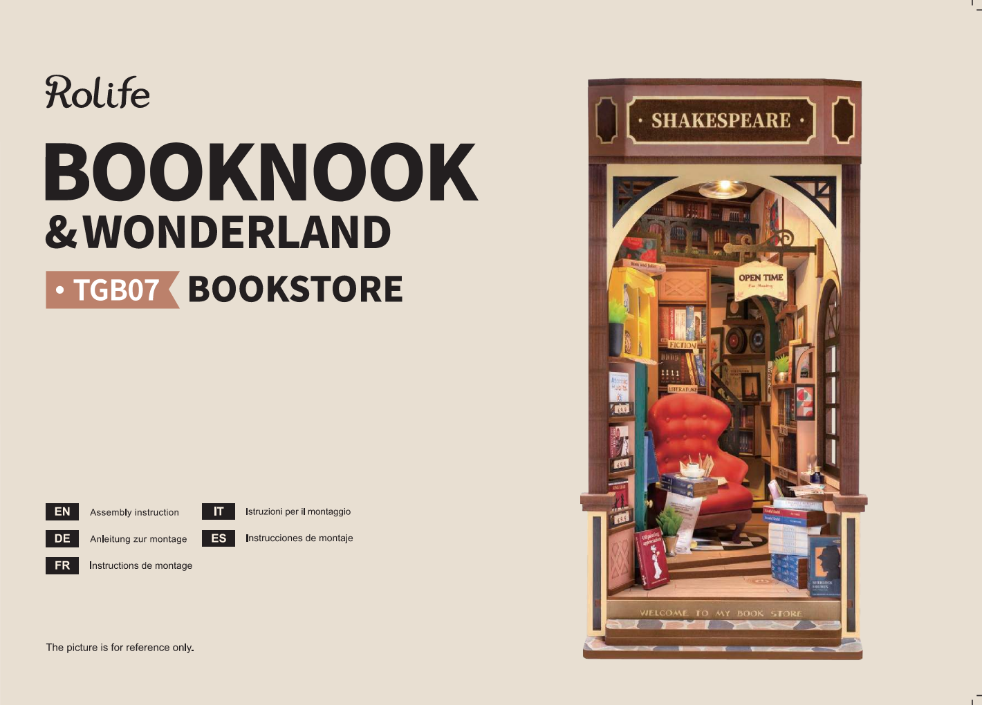Canada Rolife Book Store Book Nook TGB07 DIY Miniatures Bookend Kit –  Unicorn Enterprises Corp.