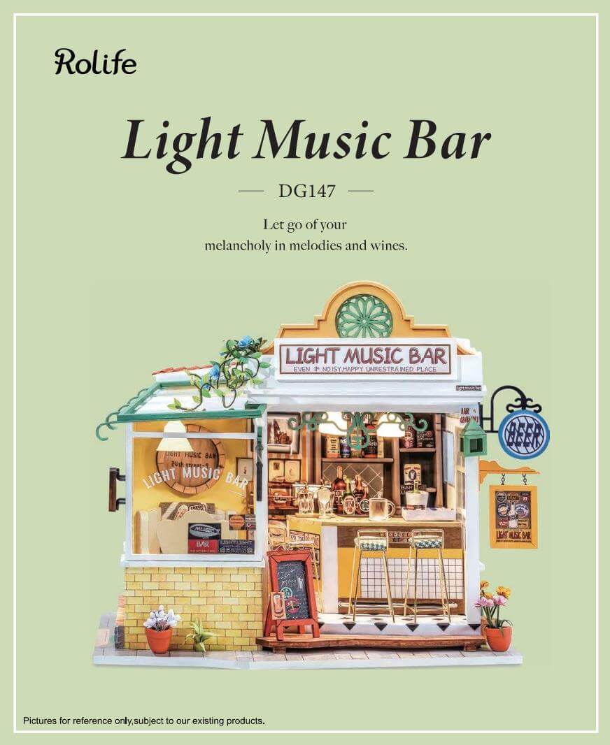 Canada Robotime Light Music Bar Miniature Dollhouse DG147 Manual – Unicorn  Enterprises Corp.