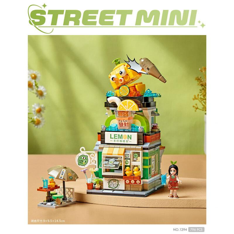 Lemon Tea Shop | LOZ 1294 Building Bricks Mini Street Food Set for Ages 10+