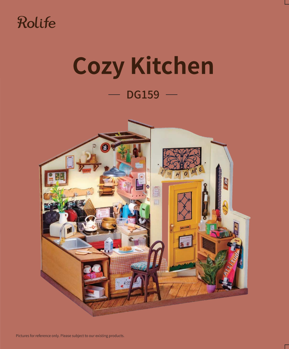 Rolife DIY Miniature House - Cozy Kitchen DG159