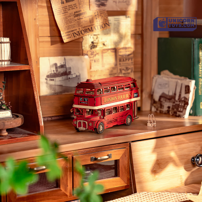 London Tour Bus | Rolife 3D Wooden Puzzle TGM02