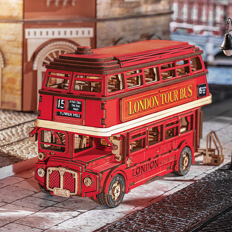 London Tour Bus | Rolife 3D Wooden Puzzle TGM02