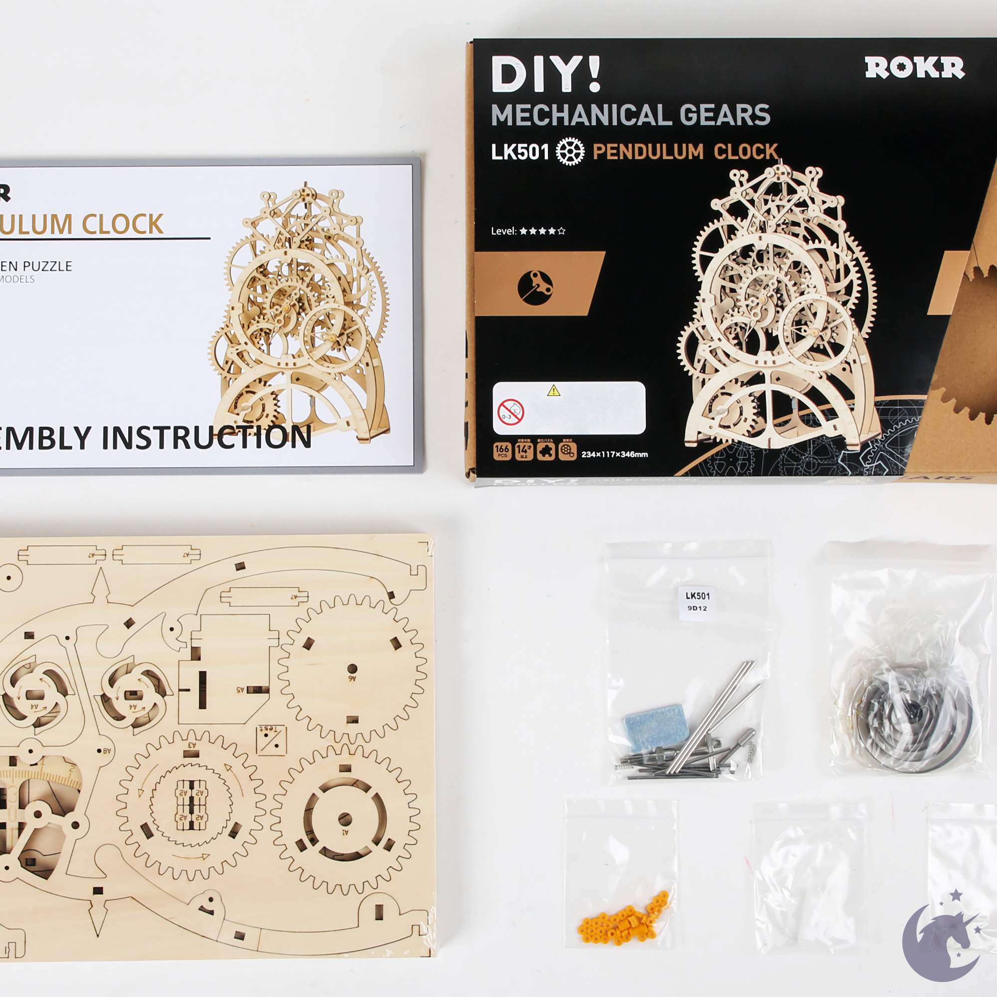 Pendulum Clock | Robotime ROKR LK501 Mechanical Gears Puzzle Kit